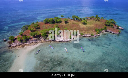 L'île de GIli Kuri, Lombok, Indonésie Banque D'Images