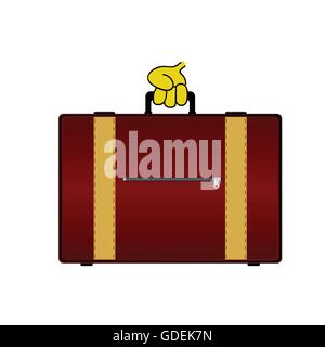 Vector illustration couleur valise Illustration de Vecteur