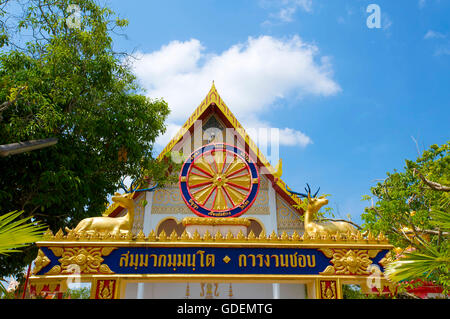 Temple Wat Phra Tong à Thalang, île de Phuket, Thaïlande Banque D'Images