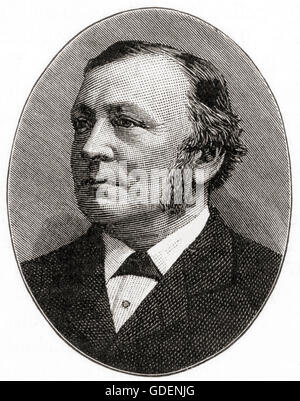 Sir Henry Enfield Roscoe, 1833 - 1915. Chimiste anglais noté pour les premières études sur le vanadium et pour études photochimiques. Banque D'Images