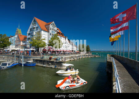 Le Lac de Constance, Friedrichshafen, Bade-Wurtemberg, Allemagne Banque D'Images