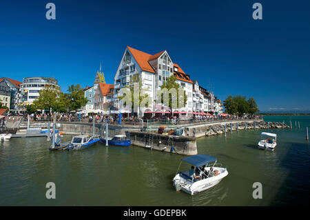 Le Lac de Constance, Friedrichshafen, Bade-Wurtemberg, Allemagne Banque D'Images