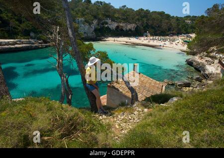 Cala Llombarts, Mallorca, Majorque, Îles Baléares, Espagne Banque D'Images