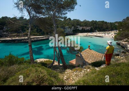 Cala Llombarts, Mallorca, Majorque, Îles Baléares, Espagne Banque D'Images