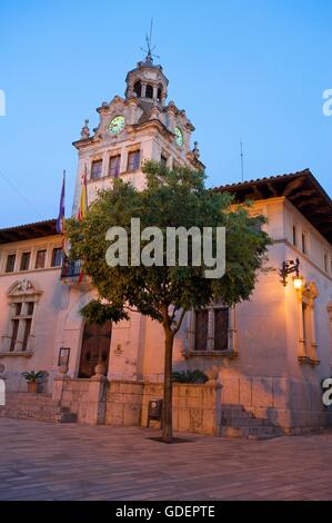 Vieille ville d'Alcudia, Mallorca, Majorque, Îles Baléares, Espagne Banque D'Images
