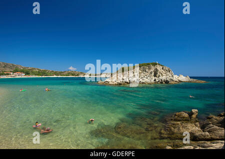 Plage de Kalamitsi, Sithonia Chalkidiki Halkidiki, Grèce Banque D'Images