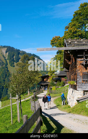 Maison de ferme traditionnelle à Gerstruben près d'Oberstdorf, Allgaeu, Bavaria, Germany Banque D'Images