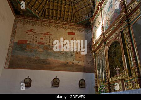 Peintures, Iglesia Nuestra Señora de la Ascuncion, San Sebastian, La Gomera, Canary Islands, Spain Banque D'Images