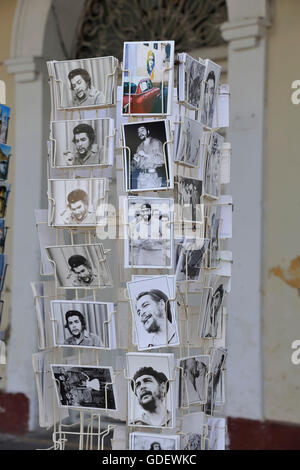Cartes postales Che Guevara, Parque Jose Marti, Cienfuegos, Cuba / souvenirs Banque D'Images