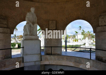 Tombe de Jose Marti, cimetière Santa Ifigenia, Santiago de Cuba, Cuba Banque D'Images