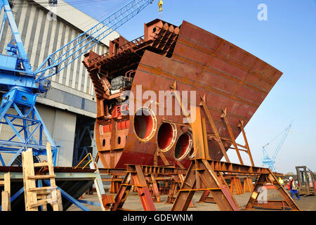 Arsenal, Meyer Werft, Papenburg, Basse-Saxe, Allemagne Banque D'Images