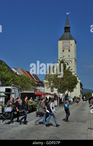 Old town hall, Deggendorf, Bavière, Allemagne Banque D'Images