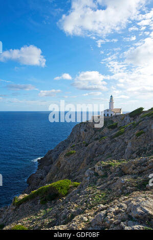 Leuchtturm, Punta de Capdepera, Cala Ratjada, Majorque, Baleares, Espagne Banque D'Images