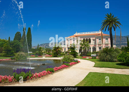 Fondation Ephrussi de Rothschild à Saint Jean Cap Ferrat, Côte d ?Azur, France Banque D'Images