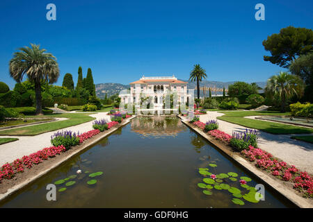 Fondation Ephrussi de Rothschild à Saint Jean Cap Ferrat, Côte d ?Azur, France Banque D'Images