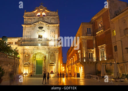 Ortigia, Syracuse, Sicile, Italie Banque D'Images