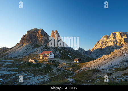 Le Tre Cime di Lavaredo, Sexten Dolomites Tyrol du Sud, Italie, Banque D'Images