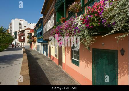 Avenida Maritima, Santa Cruz de La Palma, La Palma, Îles Canaries, Espagne Banque D'Images