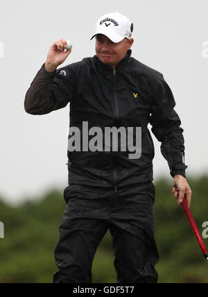 James Morrison de l'Angleterre au cours de la deuxième journée de l'Open Championship 2016 au Royal Troon Golf Club, South Ayrshire. Banque D'Images