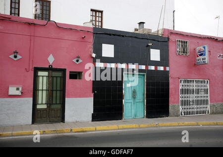 La Ville Puerto del Rosario sur l'Île Fuerteventura sur l'île des Canaries de l'Espagne dans l'océan Atlantique. Banque D'Images