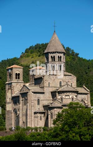 Eglise de Saint Nectaire, Auvergne, France, Europe Banque D'Images