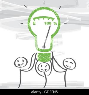 Le travail d'équipe et de performance vector illustration Illustration de Vecteur