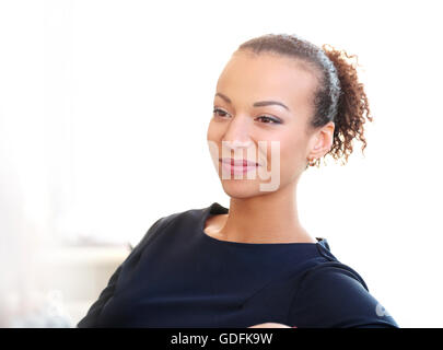 Femme au travail Banque D'Images