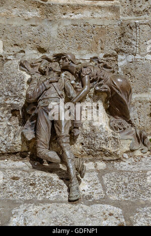 Monument aux héros de la bataille de Medina de Rioseco Moclin, province de Valladolid, Castille et Leon, Espagne Banque D'Images