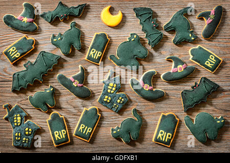 Les cookies d'Halloween Banque D'Images