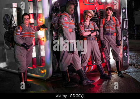 DATE DE SORTIE : Juillet 15, 2016 Title : Ghostbusters STUDIO : Columbia Pictures Réalisateur : Paul Feig Résumé : Suite à une invasion de fantômes de Manhattan, les amateurs de paranormal Erin Gilbert et Abby Yates, ingénieur nucléaire Jillian Holtzmann, métro et Patty travailleur Tolan band ensemble pour mettre fin à la menace d'un autre monde avec : Melissa McCarthy, Leslie Jones, Kate McKinnon, Kristen Wiig (crédit Image : c Columbia Pictures/images/) Banque D'Images