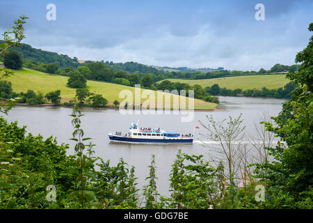 Navire de plaisance 'Château de Cardiff' sur la rivière Dart de Duncannon, près de Stoke Gabriel Devon UK Banque D'Images