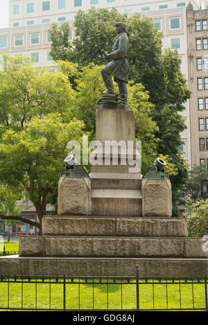 Statue de l'amiral David Farragut à Washington DC Banque D'Images