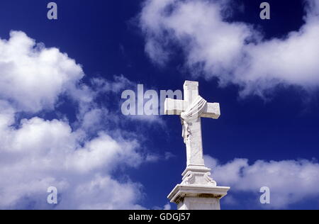 Le cimetière de nécropole Cristobal Colon dans la ville de La Havane à Cuba dans la mer des Caraïbes. Banque D'Images