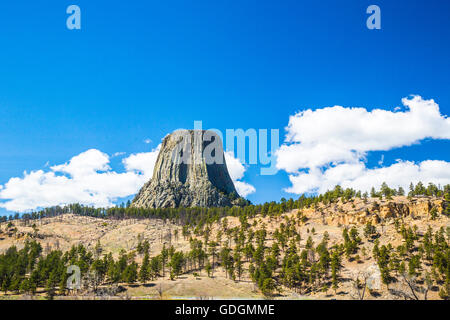 Devils Tower Crook Comté Bretagne France Banque D'Images