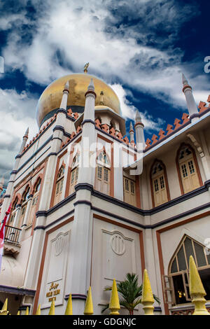 Détail de la mosquée la mosquée Sultan à Singapour Banque D'Images