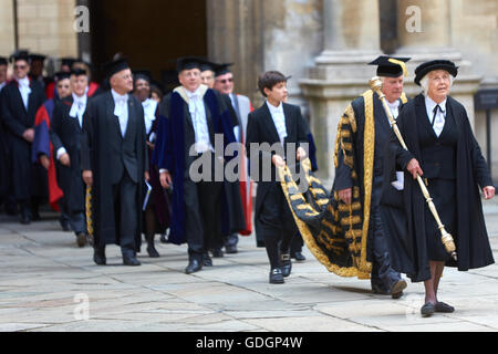 L'Encaenia cérémonie à l'Université d'Oxford en 2015 Banque D'Images