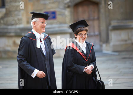 L'Encaenia cérémonie à l'Université d'Oxford en 2015 Banque D'Images