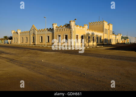 Alte Kaserne, ancienne caserne, bâtiment militaire coloniale allemande historique, Swakopmund, Erongo, Namibie Province Banque D'Images