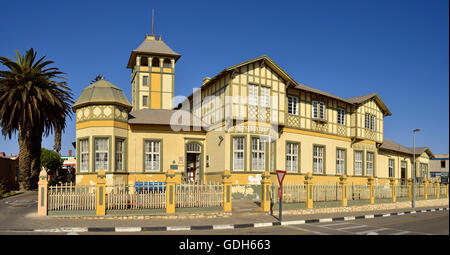 Woermann Haus, bâtiment colonial allemand historique, Swakopmund, Erongo, Namibie Provinz Banque D'Images