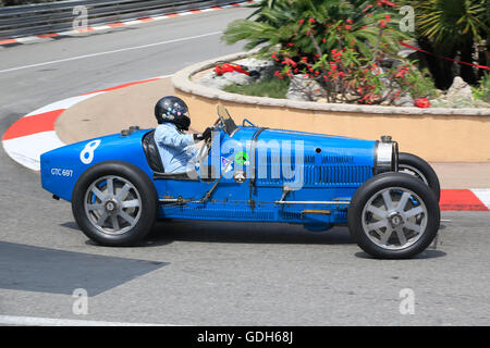 Bugatti 35B de 1929, 10e Grand Prix Monaco Historique 2016, Monte Carlo, Monaco Banque D'Images