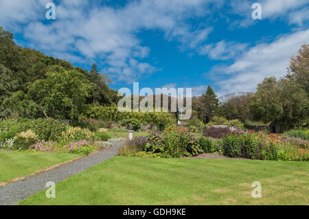 Jardins maison Achamore île de Gigha ARGYLL & BUTE Ecosse Banque D'Images