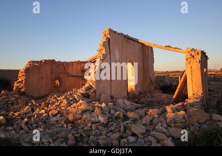 Ruine d'une maison de ferme en Espagne Banque D'Images