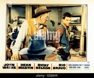 Rio Bravo, USA 1959, Regie : Howard Hawks, acteurs : Ward Bond, Ricky Nelson Banque D'Images