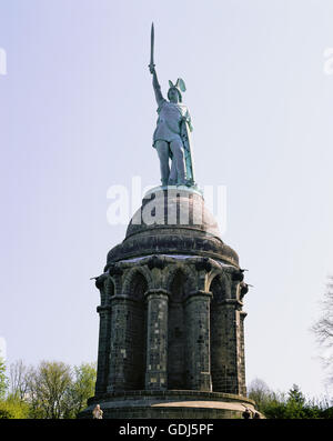Géographie / billet, l'Allemagne, en Rhénanie du Nord-Westphalie, Detmold, monuments, Hermannsdenkmal (monument Hermann), Banque D'Images