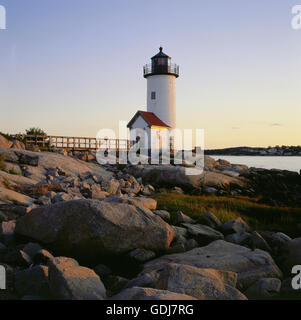 Géographie / voyages, USA, Massachusetts, Cape Ann, Annisquam, phare, construit : 1897, Additional-Rights Clearance-Info-Not-Available- Banque D'Images