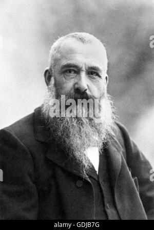 Claude Monet. Portrait du peintre impressionniste français (1906-1957) par Nadar (Gaspard-Félix Tournachon), 1899. Banque D'Images