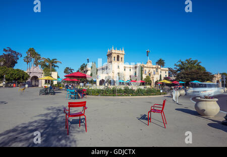 Balboa Park, en fin d'après-midi. San Diego, Californie. Banque D'Images