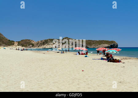 La plage de Patara, près de Kalkan, côte lycienne, près de Kas, Turquie, Asie. Banque D'Images