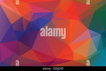 Abstraite Automne Faible couleur de fond vecteur Poly Illustration de Vecteur