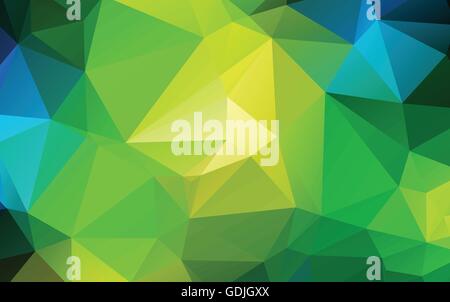 Green Abstract Background Vector Poly bas Illustration de Vecteur
